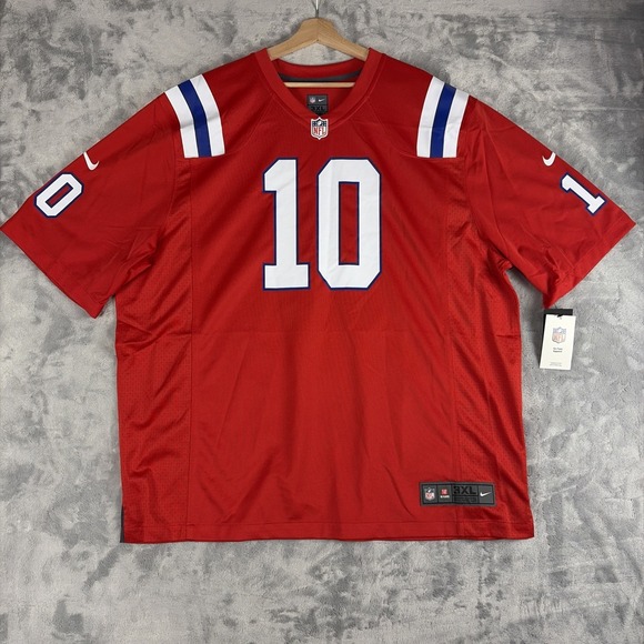 Nike Other - Mac Jones New England Patriots Nike Alternate Game Jersey Throwback Red 3XL NEW!